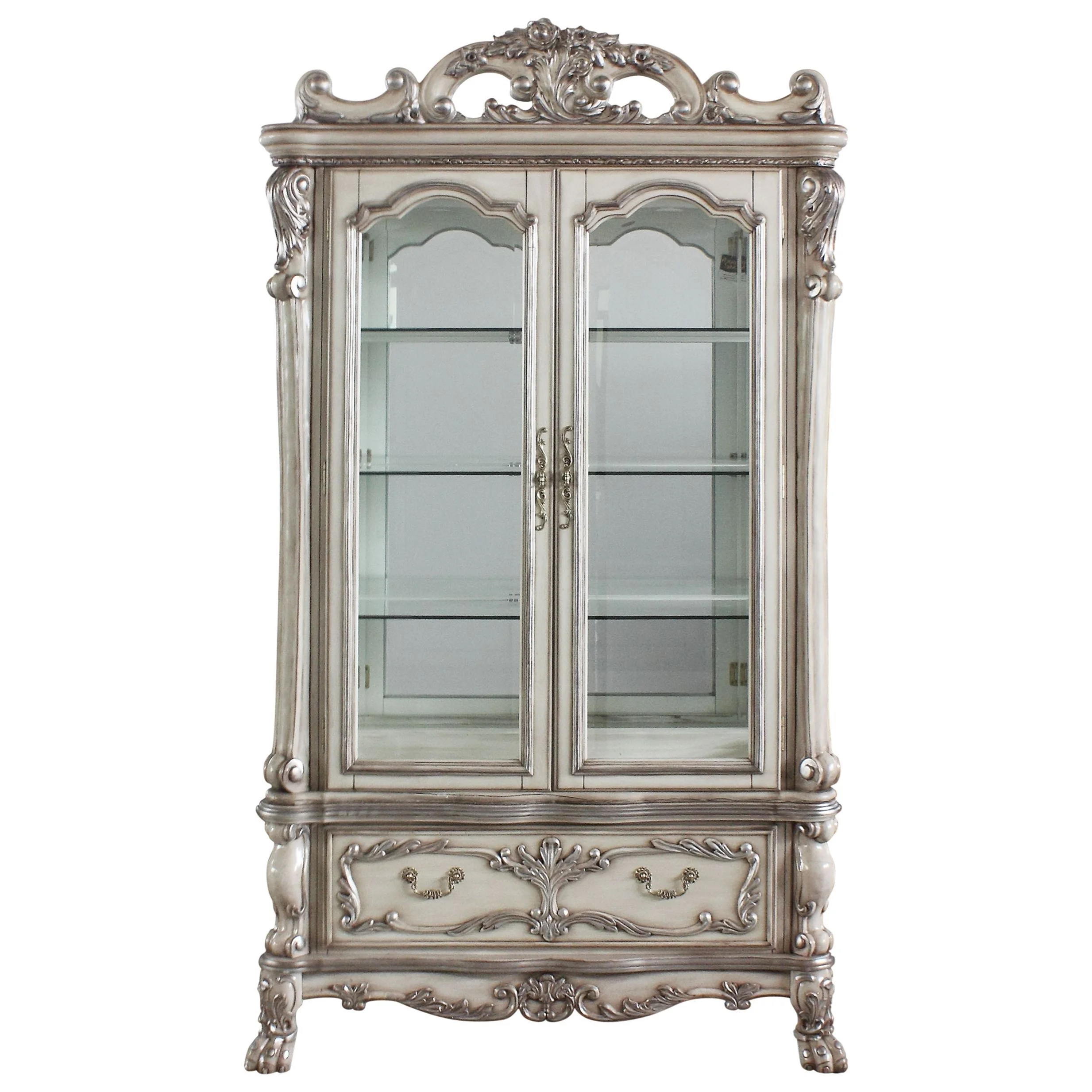 Acme Furniture Dresden II Dining Curio w/ Drawer A1 Furniture